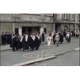 Graduates outside the Dunedin Town Hall