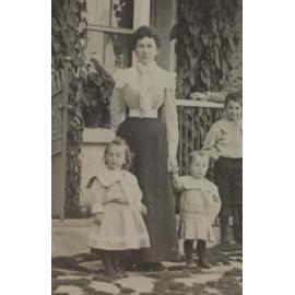 Woman and three children