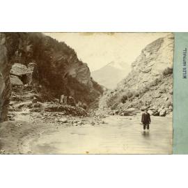 Chinese huts at the foot of Helvin Creek
