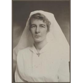 Elizabeth W. Stewart in her nurses uniform