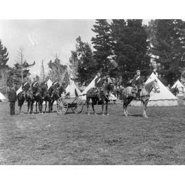 Soldiers with Galloping Maxim Gun