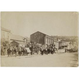 Druid groups in St Andrew Street, Dunedin