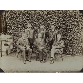 Six men wearing United Ancient Order of Druids regalia