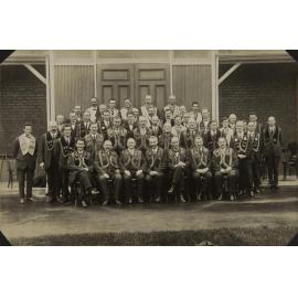 Group of men wearing United Ancient Order of Druids regalia