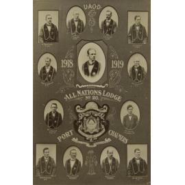 'U.A.O.D. All Nations Lodge No. 20 Port Chalmers 1918-1919'