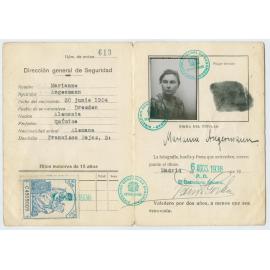 Identify card of Marianne Angermann