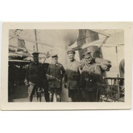 Group on ship