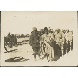 'Turkish prisoners - Officer & Sgt. Major in front'