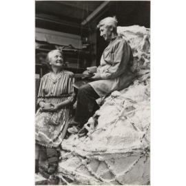 F.A. Shurrock 'Sitting on the mound of the "Thread of Life"'