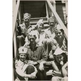 'Xmas Nelson Maurice Kerr & sister & Rodney Kennedy'