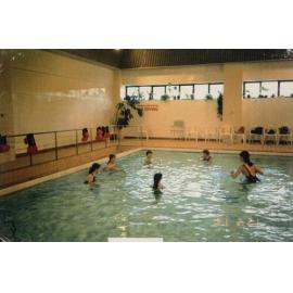 Group in swimming pool