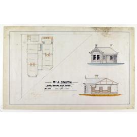 Plan of residence for Mr A. Smith, Andersons Bay Road, no.1092, G.W. Gough architect