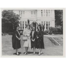 Colombo Plan award holders from Singapore with Professor P.D. Coleman at graduation