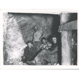 Inside Big River Gold Mine - quartz vein on left