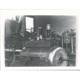View of portion of Large Winding Engine made by 'Robeys' London, England, capable of winding to a depth of 3,000 feet