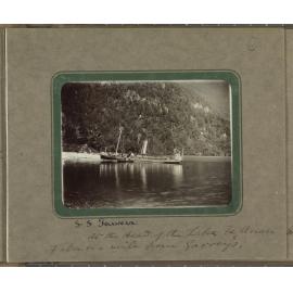 SS Tarawera at the head of Lake Te Anau