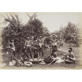 Solomon Islanders feasting