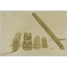 Tiki and carved flutes