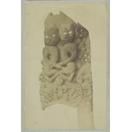 Carving from the front of a storehouse