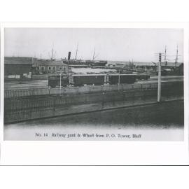 Railway yard and wharf from P. O. Tower