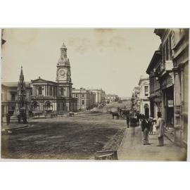 Princes St with Cargill's Monument and Colonial Bank