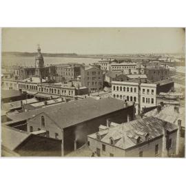 View of Rattray St and Colonial Bank taken from Dowling St