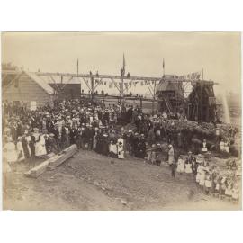 Opening of the Ross Gold Mining Company's hydraulic pumping engine