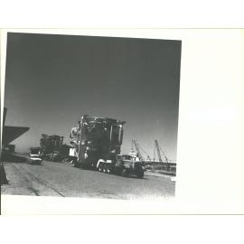 LADY SOPHIE discharging heavy lift cargo for smelter at Tiwai Point