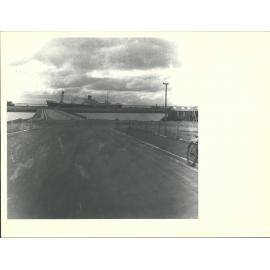 Northumberland. First overseas ship to berth at Island Harbour