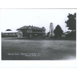 National Hotel & Memorial, Cambridge, N.Z.