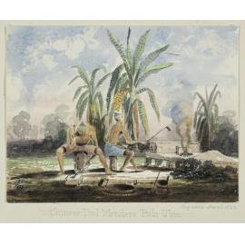 Chinese tool menders, Pulo Ubin. Singapore, March 1850