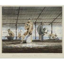 Chinese stone cutters, Pulo Ubin. Singapore, March 1850