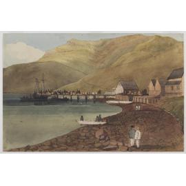 Port Lyttelton. Immigrants’ luggage disembarking