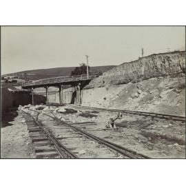 Temporary railway works, Burnside