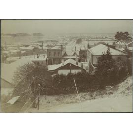 Dunedin South under snow, from St Matthew's vicarage