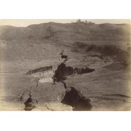 Fissure in Road near Tikitapu Bush after Eruption June 10 1886