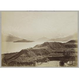 The Head of Lake Wakatipu N.Z.  View from the 25 Mile Creek