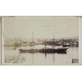 Ship slip and S.S. Rakaia, Sydney