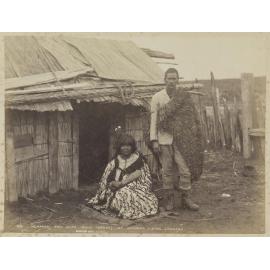 Ngāparu and wife, Kahu Topune, at Waimiha, King Country