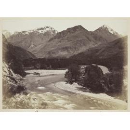 Eyre Mountains and Lochy River, Lake Wakatipu