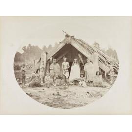 New Zealand Māories at their Pah near Masterton, Wairarapa