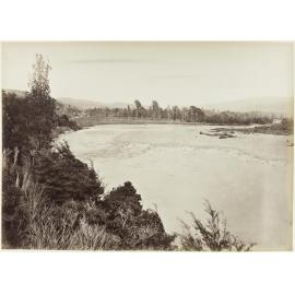 Upper Hutt River at the Fern Ground, looking down towards Wellington