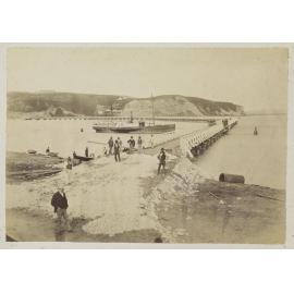 Jetty and paddle steamer