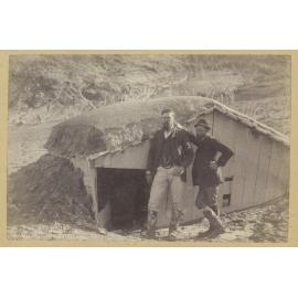 Blyth and Lundius and the fowlhouse where they took refuge on the night of the eruption