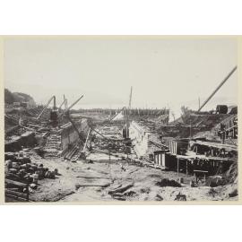 Drydock area, looking towards the sea