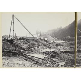 Panoramic view of dock construction site [part 1]
