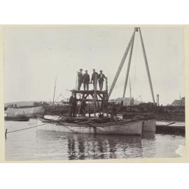Boring operations, new dock, Port Chalmers