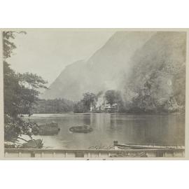 Arthur River, Milford Sound, looking up from boat landing