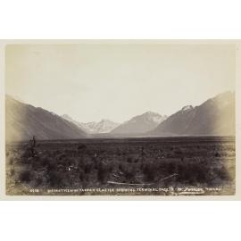Distant view of Tasman Glacier showing terminal face