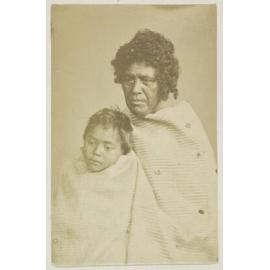 Unidentified woman and child